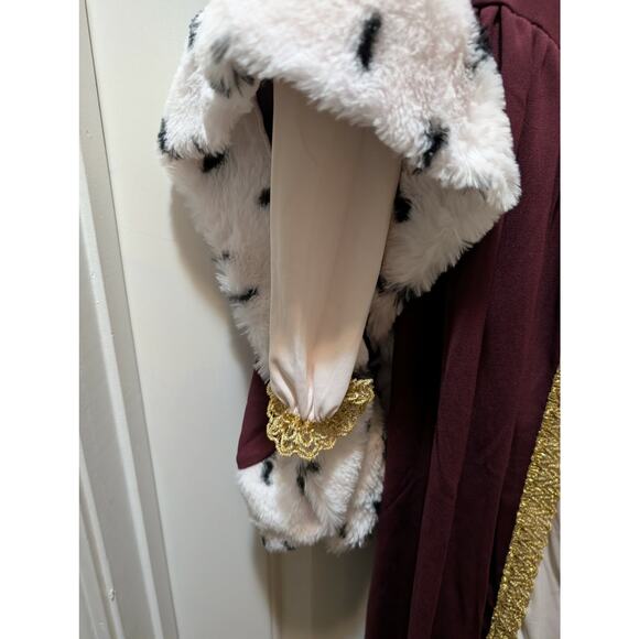 NEW! Royal Storybook Queen Medieval Sz XL Halloween Costume Christmas Mrs Claus - Picture 4 of 15